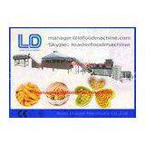 Automatic Extruded Fried Wheat Flour Crispy Chips Snack Making Machine , 3 Phases 380V 50Hz