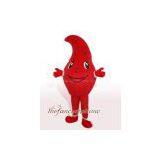 Fur Dropping Blood Mascot Costume Christmas Party Dress