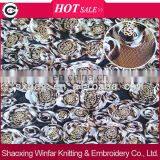 Flower Patterns Lace Sequin Embroidery on Fabric for Lady Dress Garment thumbnail-1