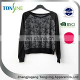 Women's long sleeve Rose Print Sweater