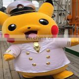 Fancy policeman dress Pikachu Mascot Costume