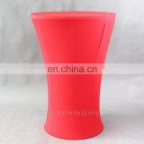 2Ft White Print Logo Spandex Cocktail Spandex Bistro High Table Cloth thumbnail-2