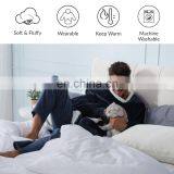Wholesale Custom Comfy Men Women Ultra-plush Warm Durable Breathable Wearable Sherpa Blanket Hoodie For Winter thumbnail-4