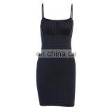 2020 Hot Selling Sexy Woman Clothing Latest Customized Design Adjustable Strap Bodycon Party Dress thumbnail-4