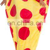 Novelty Wearable Plush Fleece Throw Pizza Blanket Food Shaped Sleeping Bag Blanket for Kids and Adults thumbnail-3