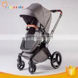 Luxury 3 in 1 Leather Bar 0-36 Months Baby Strollers With Carseat thumbnail-3