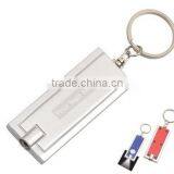 Promotional Logo Printed Rectangle LED Flashlight Keychain Quality Choice thumbnail-4