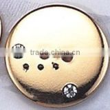 gold finish beads placing button