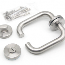 Satin Finish Entrance Door Handle Fire Rate Door Handle Stainless Steel Interior Door Handle thumbnail-4