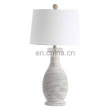 Hot Sell American Vintage Table Lights for Living Room Hotel Home Decoration Top White Pot Ceramic Table Lamp thumbnail-2