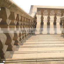 Refine Stone Factory supply high quality natural sandstone outdoor balustrade and stone columns