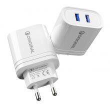 Factory Custom QC 3.0 USB Wall Charger US EU Charger for IPhone Travel Adapter Fast Charger thumbnail-1