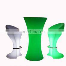 Garden Lights Led Outdoor Chair Set Glow Bar Rechargeable Led Furniture Bar Table Night Club Led Furniture Bar Tables and Chairs