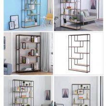 Metal Bookshelf Hight Quality Studyroom Furniture 4tier Bookcases thumbnail-3