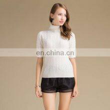 2017 Unique Mature Women In Tight Mongolian Pullover Cashmere Turtleneck Sweater thumbnail-1