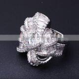 New African Design Wedding Luxury Style Baguette Zircon Crystal Women CZ Jewelry Ring thumbnail-6