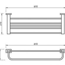 Black Towel Rack Bathroom Ware Manufacturer Towel Shelf thumbnail-2