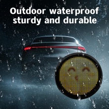 RGB 5V Car Windshield LED Screen New Devil's Eye Flexible Panel With APP Remote Control Scrolling Animated Eyes for Cars thumbnail-4