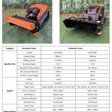 Vigorun MTSK1000 Remote Control Forest Mulcher 1000mm Width 18Kw 764cc RC Mulcher for Tree Branch Mulching thumbnail-5