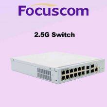 Focuscom S5720-12M2H2X 2.5G Enterprise Switch, L3 Managed 10G/25G Networking Switch With 10G RJ45 and 2x10G SFP+ Ports Switch thumbnail-3