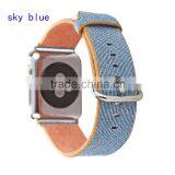 Top Quality Nylon Leather Watchband Loop For Apple Watch Strap 42 38 mm Bands thumbnail-6