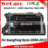 Wecaro WC-SY7020 7" Android 4.4.4 WIFI 3G Touch Screen Car Dvd Player for Ssangyong Kyron Dvd Radio Gps Navigation 2006 - 2012 thumbnail-2