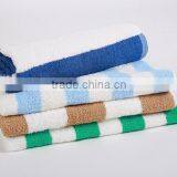 Water Bath Towel Cotton Blue and White Striped Cotton Beach Towels