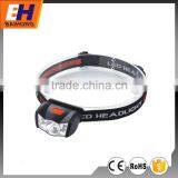 Hot Sell LED Head Lamp, Function of High-Low-Strobe, 3W Centre LED and 4 Red Side LED, Comfortable Head Strap