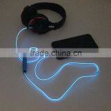 Latest Products EL/LED Light Cable for Headphone, Aux Audio Cable With Microphone thumbnail-5