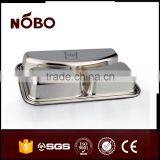 Metal 201 Stianless Steel 3 Compartment Bulk Dinner Food Tray thumbnail-4