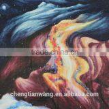 2015 New Design Multi Color Wool Scarf With Fringe thumbnail-3