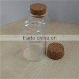 Transparent 35*45mm High Borosilicate Glass Bottle With Wood Cork thumbnail-4