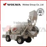 WOLWA self-loading concrete mixer truck 1.2m3 with Electronic weighing system