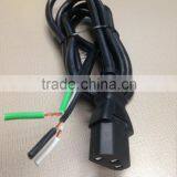 (WK-C003) American UL 3 Core Round Electric SVT AC Power Cord (nema 5-15p Electric Plug With C13 Connector Extension Cord) thumbnail-1