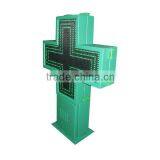 Wireless RF Communication Text, Time,date, Temperature LED Cross Pharmacy Sign thumbnail-1