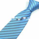 Men's Blue Striped Tie, Business Tie, Dress Tie thumbnail-1