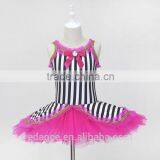 Striated Cloth Leotard With Skirt for Stage,Childrens' Ballet Leotard With Tutu for Performance thumbnail-1
