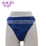 Women Disposable Nonwoven Panties in Dark Blue thumbnail-1