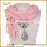 Factory main products! trendy style water drop lady scarf for promotion