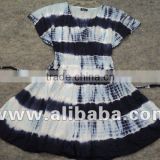 Black & White tie & dye cotton skirt's / Latest dress designs photos fancy girls party dresses kids fancy dress