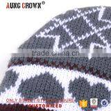 Adult Slouch Cool Knitted Beanie Hat Custom thumbnail-2