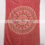 RT-601 Round and Round Design Beautiful Pattern Proper Hand Work Designer Bedspread/mandala Bed Cover thumbnail-1