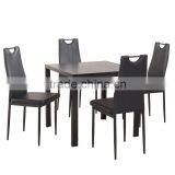 MDF Top Black Modern Style Dining Table Sets thumbnail-2
