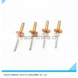 Golden Color Waterproof Large Flange Head Aluminium Blind Rivets thumbnail-2