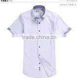 Purple Short-Sleeves Bussiness Men Shirt thumbnail-1
