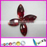 Highest Quality Sew-on Crystal Beads Number 3066# Boat Shape Siam Colour for Garment thumbnail-1