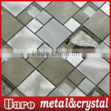 Glitter Crystal Foil Glass Mosaic Tiles Metal Mosaic