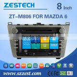 ZESTECH GPS digital media player Car gps player FOR MAZDA 6 with Win CE 6.0 system 800MHz 3G Phone GPS DVD BT