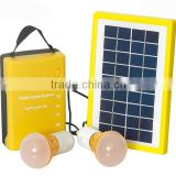 3w portable solar power lighting kits for home and camping use