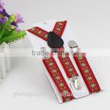 2.5cm Wide Kids Unisex Clip-on Braces Elastic Suspender Fashion "Blue/White/Red" 4th of July Suspenders thumbnail-5